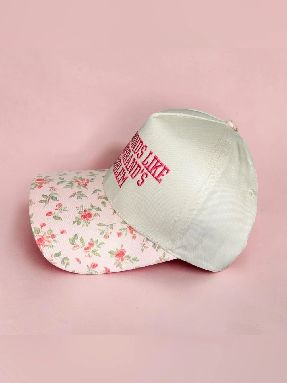 Sounds like my husband’s problem Pink Floral Hat New